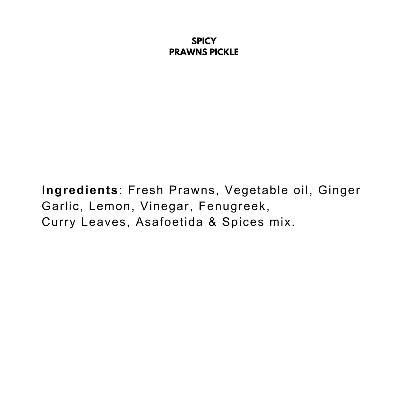 Spicy Prawns Pickle Pack of 1 (200g) | No Artificial Preservative