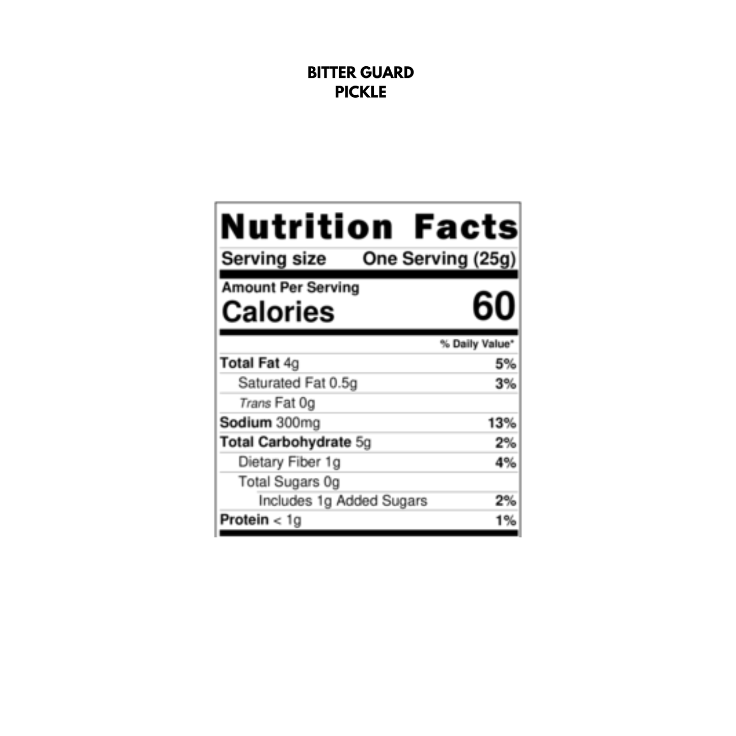 Bitter Gourd Pickle Pack of 1 (200g) | No Artificial Preservative