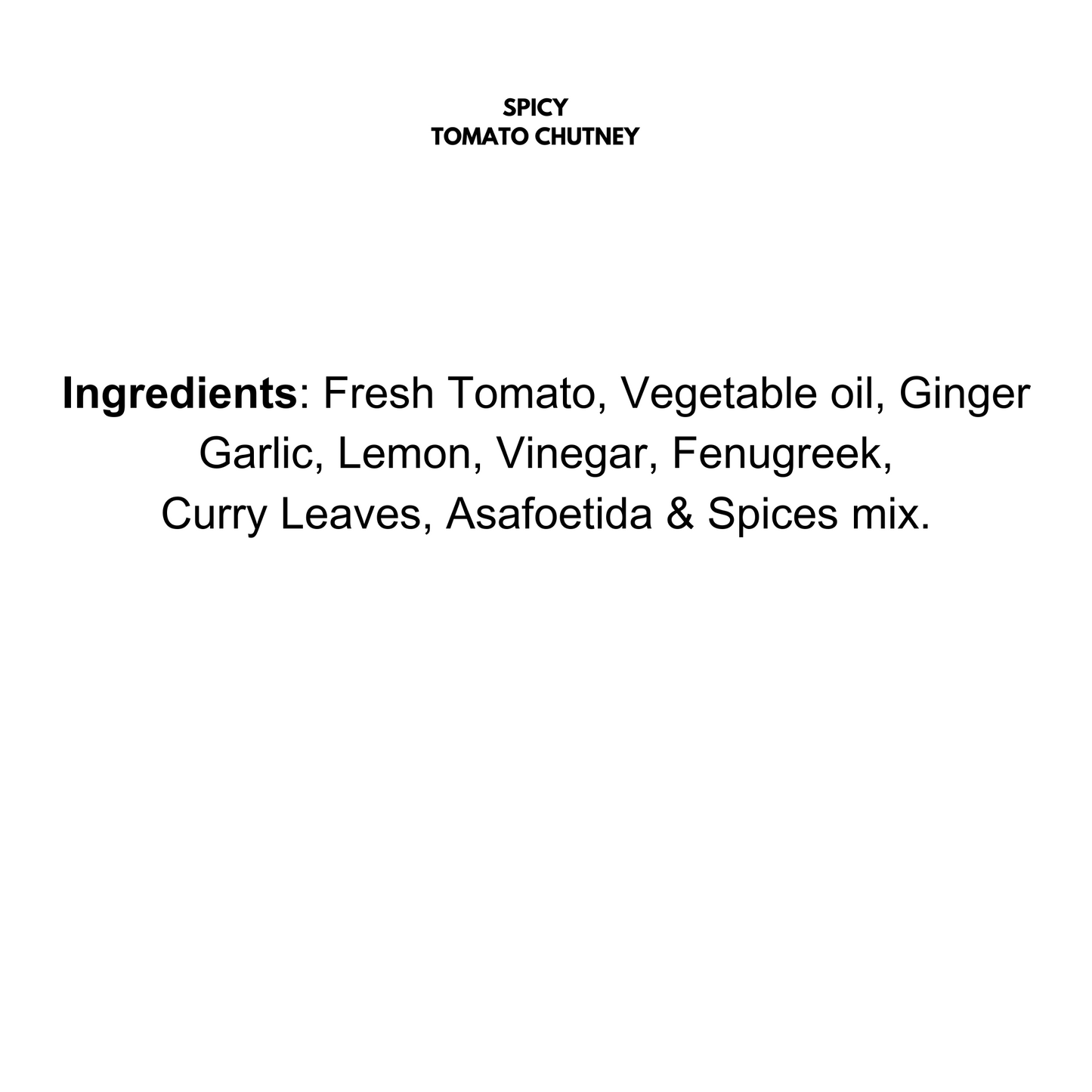 Spicy Tomato Chutney Pack of 1 (340g) | No Artificial Preservative