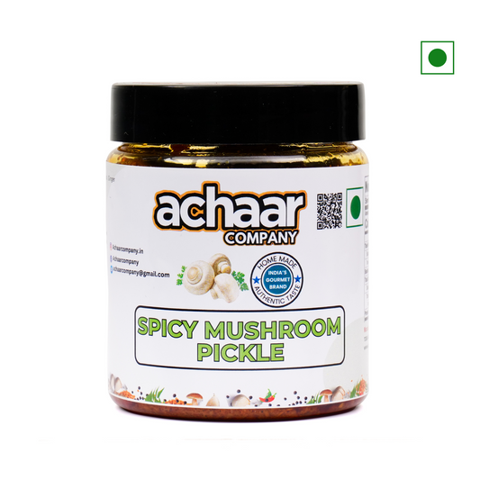 Spicy Mushroom Pickle Pack of 1 (340g) | No Artificial Preservative