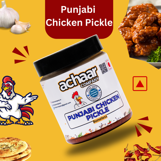 Punjabi Chicken Pickle Pack of 1  (340g) | No Artificial Preservative