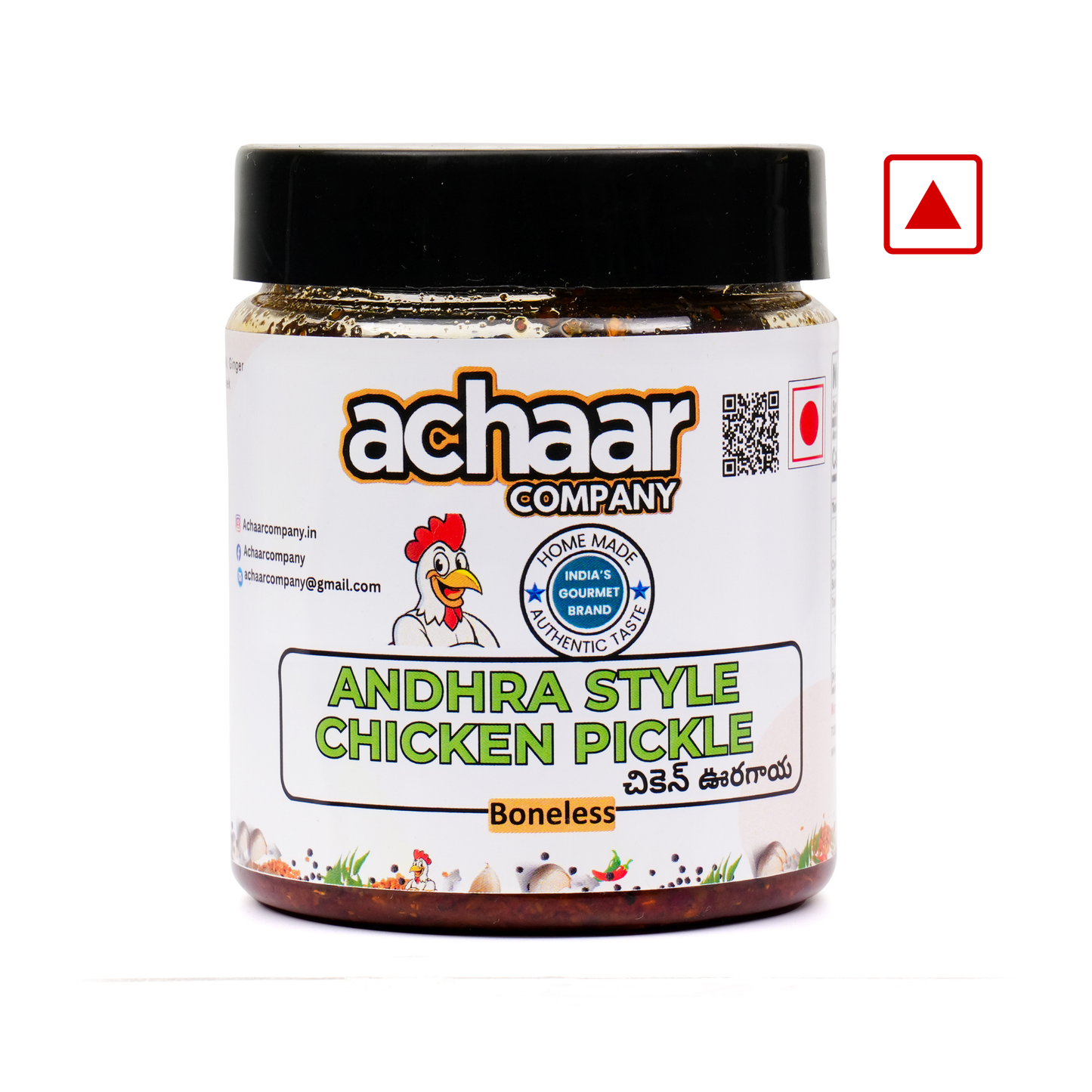 Andhra Style Chicken Pickle Pack of 1 (340g) | No Artificial Preservative