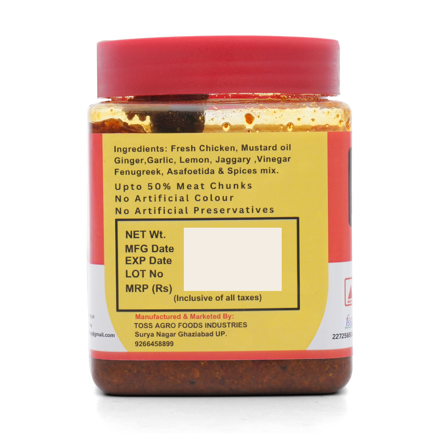 Punjabi Chicken Tangri Pickle | Chicken Drumstick Pickle | No Preservative Chicken Pickle  (650 g)